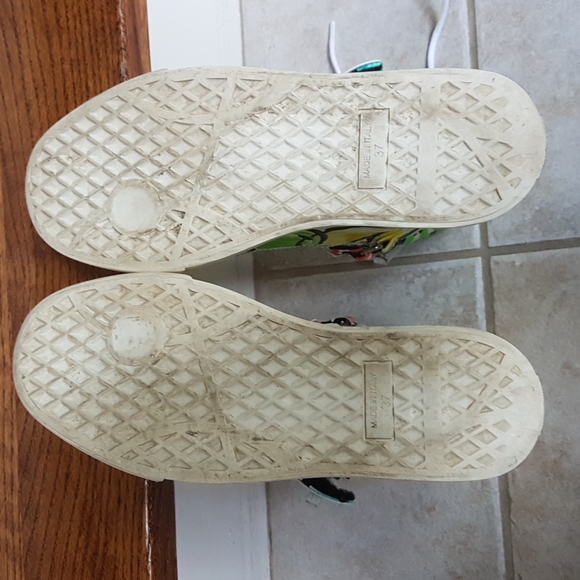 GIUSEPPE ZANOTTI Multi Colour Leather Sneakers Size 37 - Picture 9 of 10